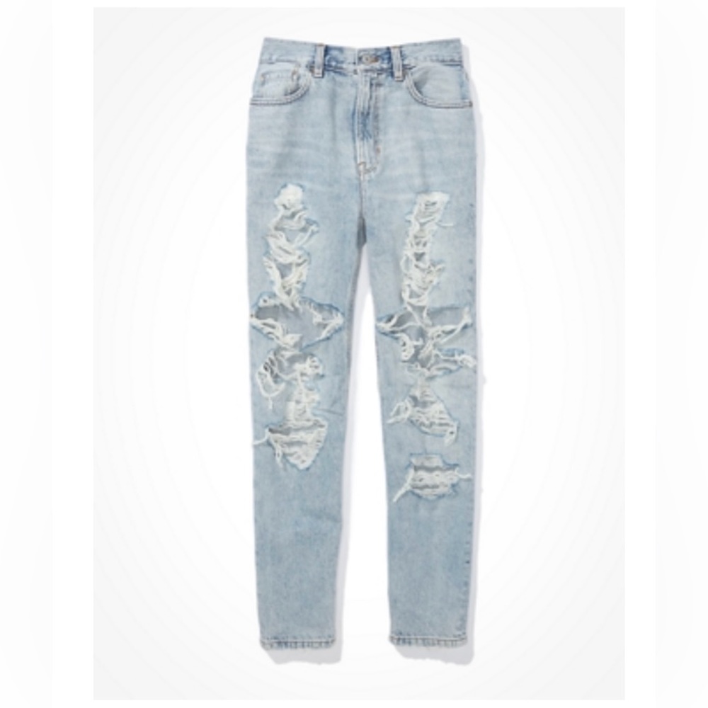American Eagle Ripped Mom Jeans